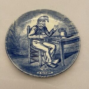 Delft Blue Le Cidre Made for Royal Sphinx by Boch For Delft 4.5” Vintage EUC